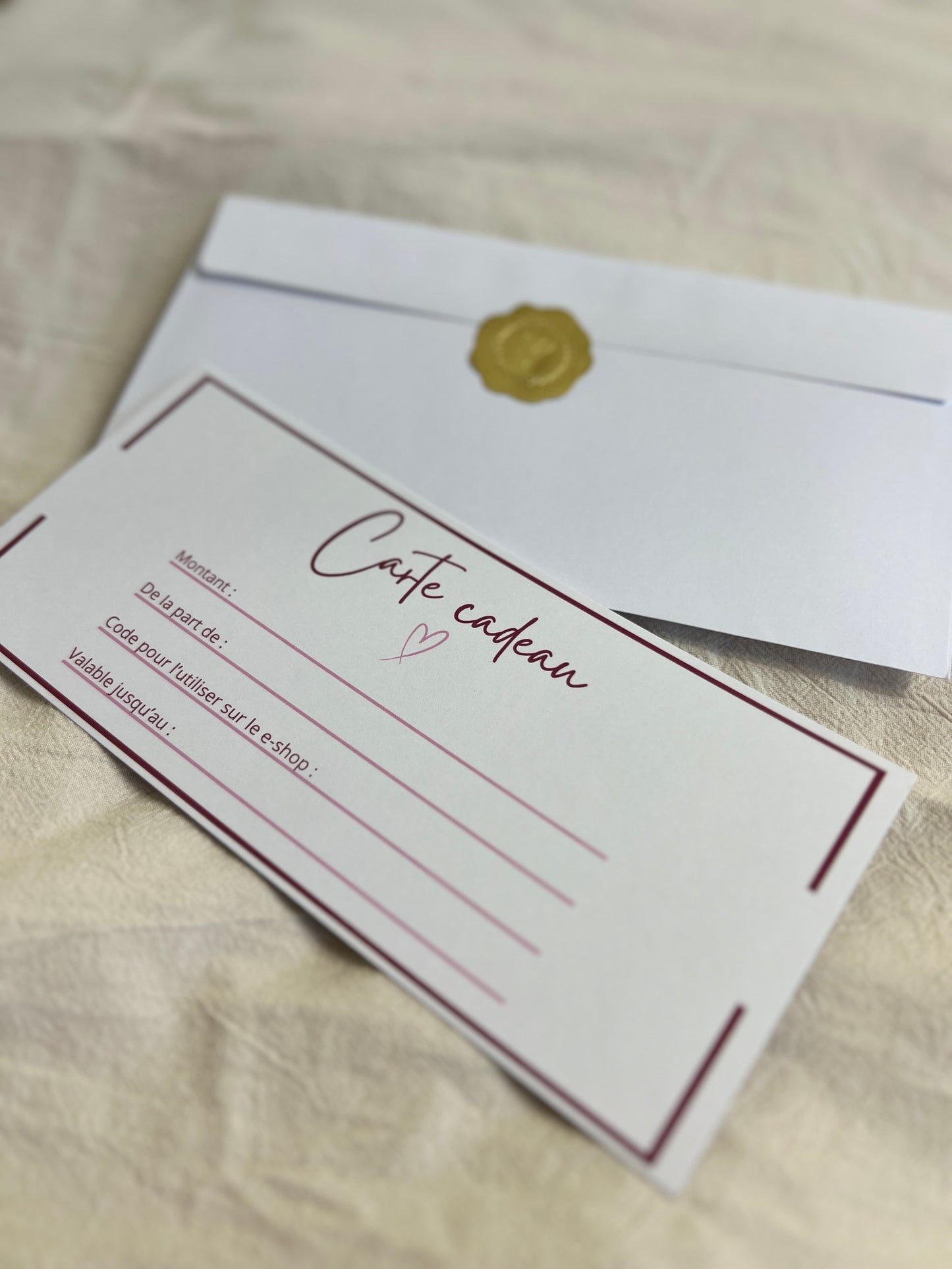 Carte cadeau Amoor Store